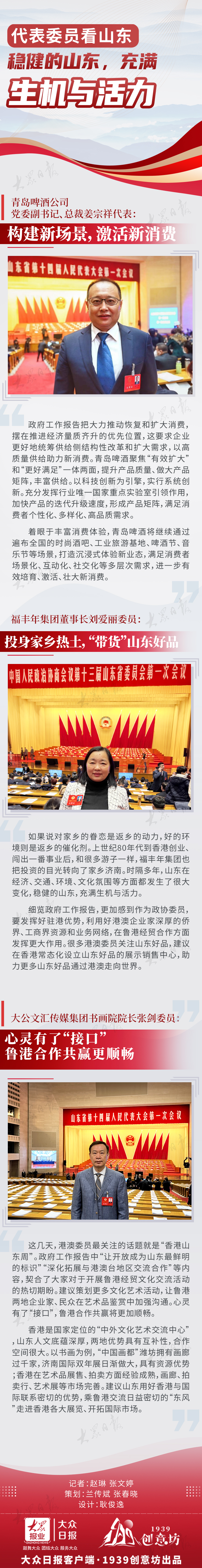 代表委员看山东｜稳健的山东，充满生机与活力