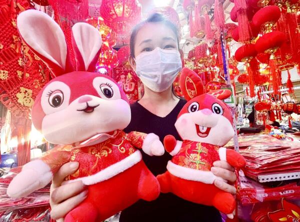 Jinan: Die Hasen-Puppe werden sehr beliebt zur Begrüßung des Jahres des Hasen
