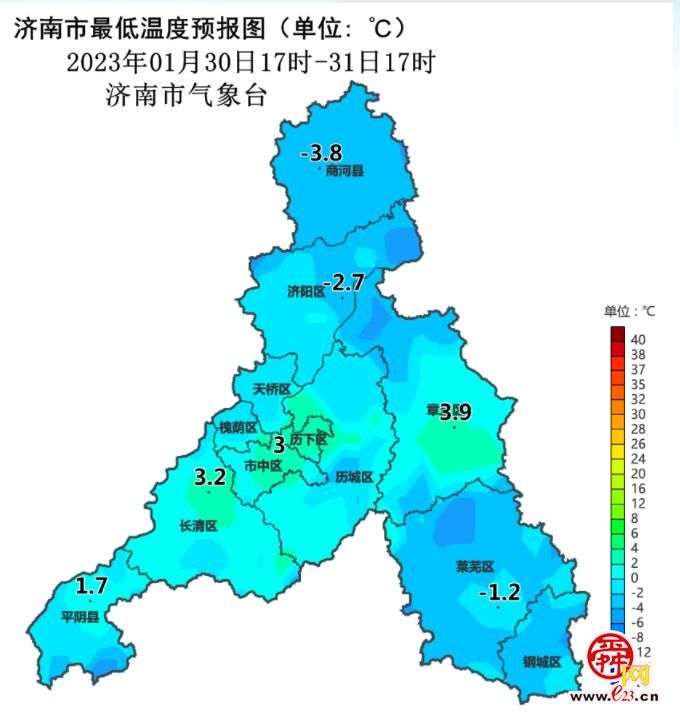 济南明天最高气温14℃，昼夜温差大！2月1日冷空气将带来明显大风降温天气