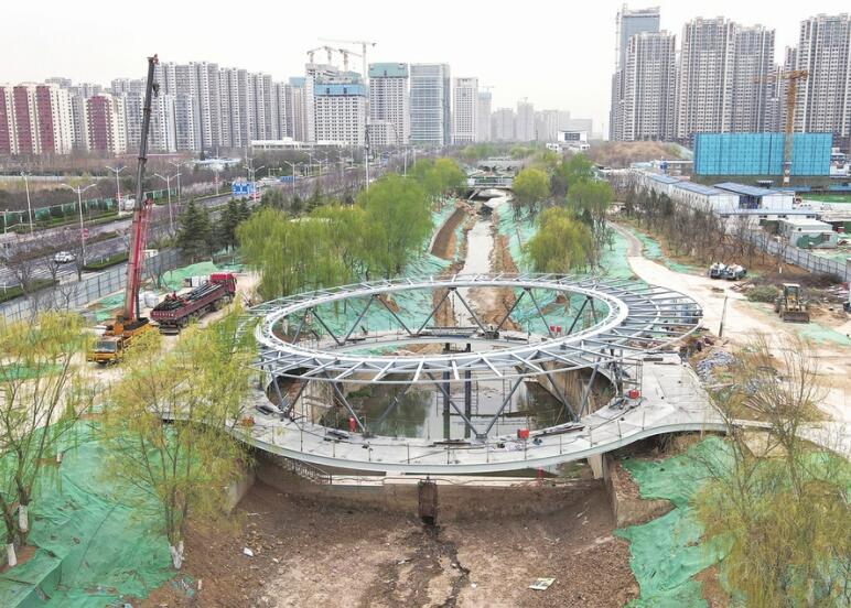 Jinanra la rivière de Lashan pour la rénovation de l