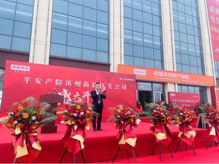 山东平安产险：滨州高新区支公司举办开业仪式