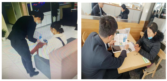 民生银行济南张庄路支行开展现金服务宣传活动