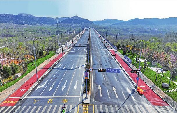济南旅游路东延4月上旬建成通车，跨越历城高新章丘三区