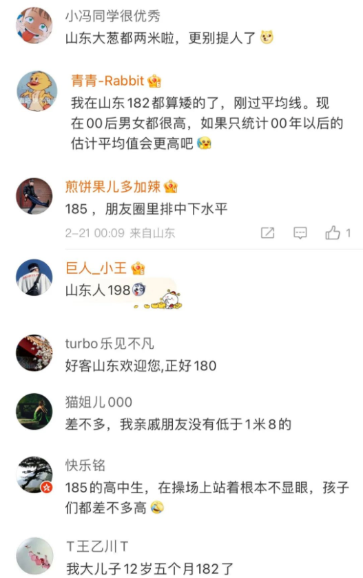 “这就是山东人的身高吗”冲上热搜