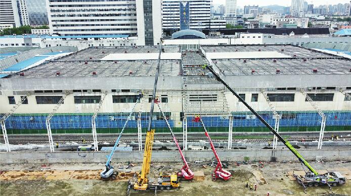 济南站部分遮雨棚拆除 新站房将在这里对接