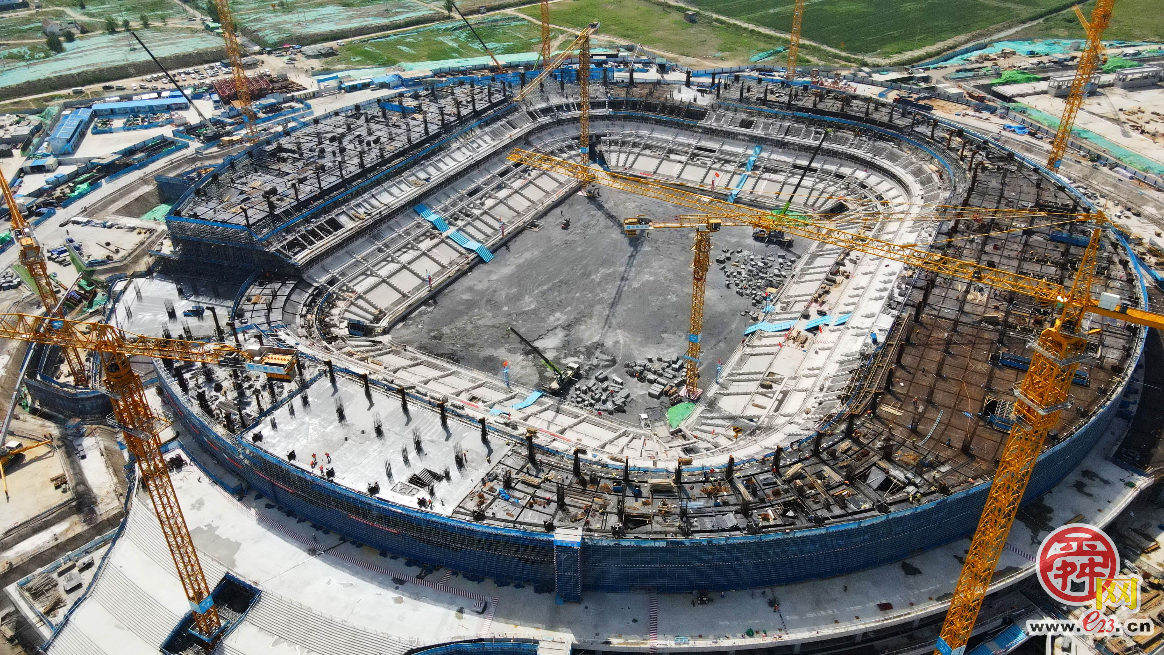 雄姿已现！济南黄河体育中心六万人专业足球场预计2024年年底竣工