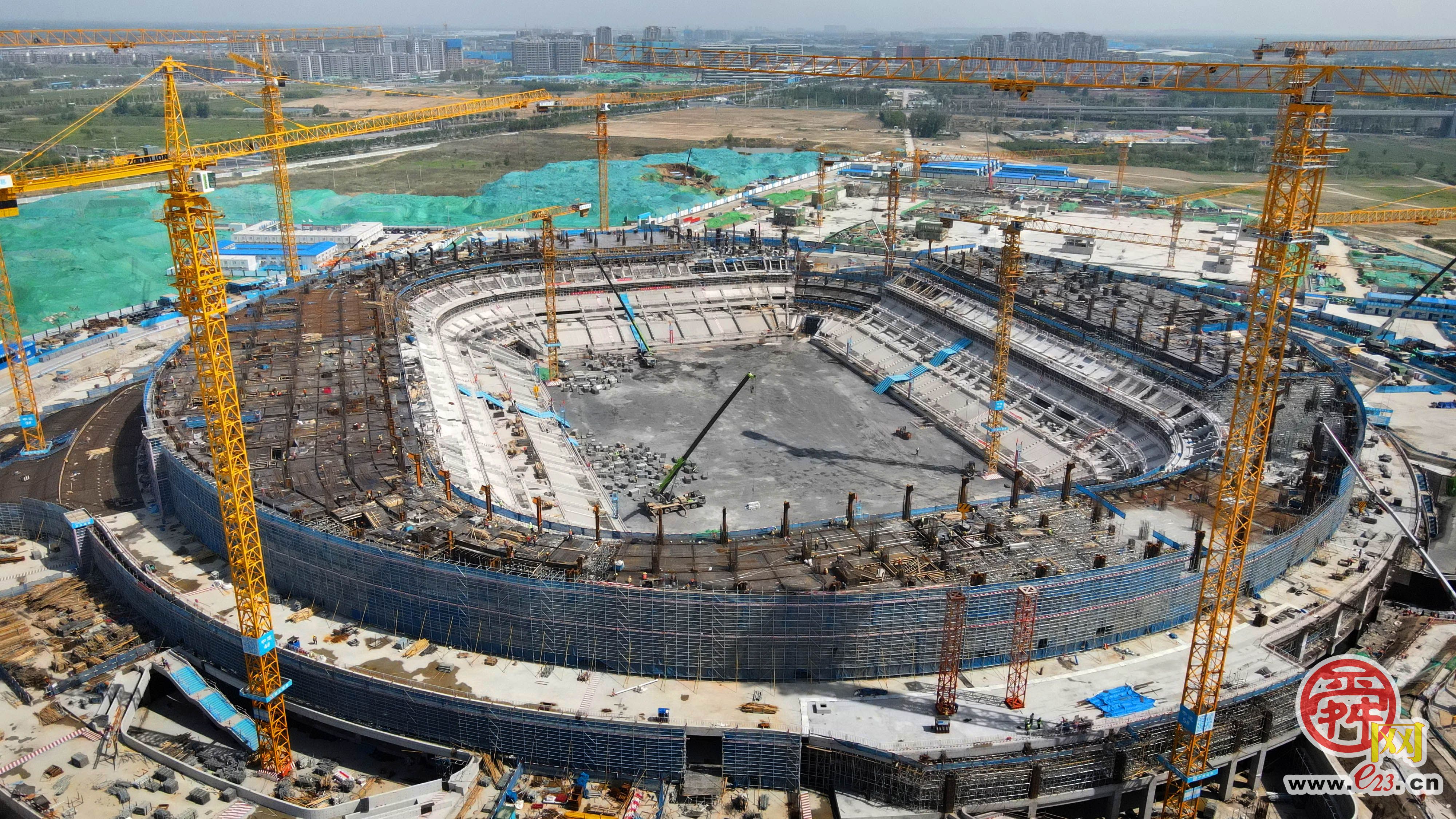 雄姿已现！济南黄河体育中心六万人专业足球场预计2024年年底竣工