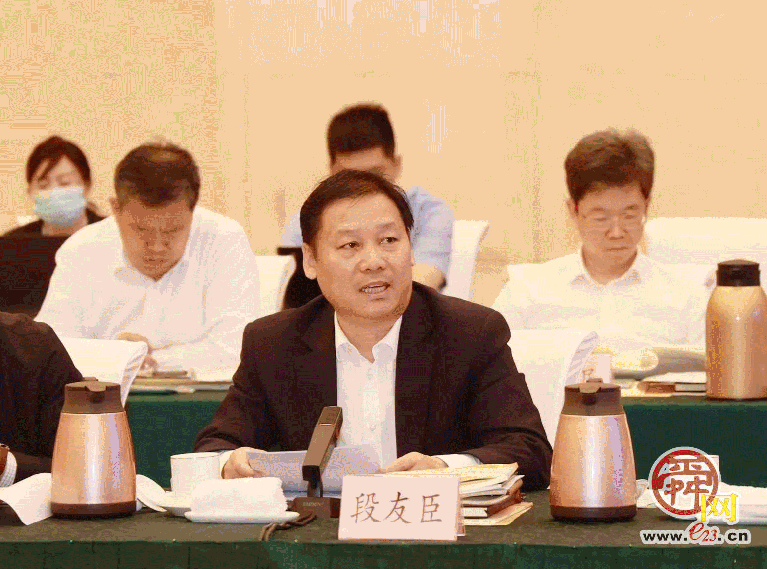 驻济省属国有企业座谈会召开 刘强于海田韩金峰雷杰满慎刚杨峰出席