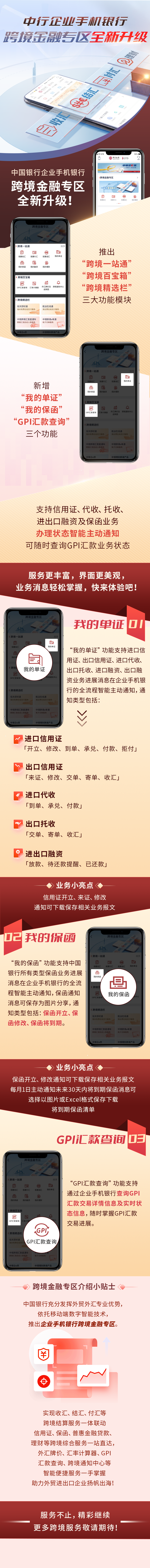 中行企业手机银行跨境金融专区全新升级