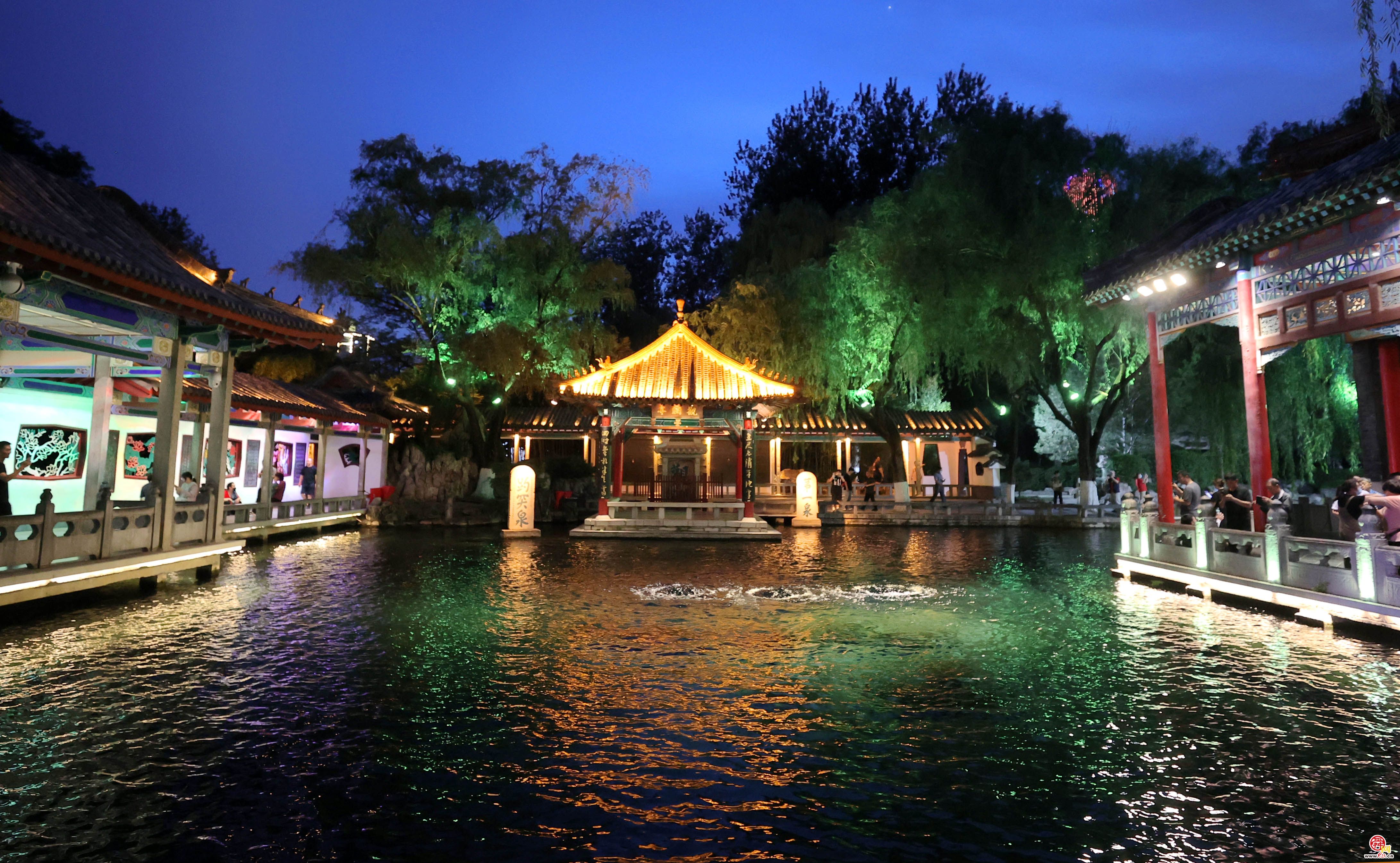 灯泉相映韵味浓 “夜游趵突泉”惊喜连连!