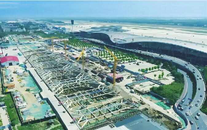 济南遥墙机场南站主体工程正式施工