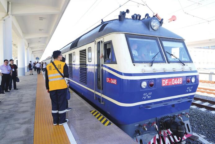 Probelauf des Laixi-Rongcheng Abschnitts der Hochgeschwindigkeitseisenbahn von Weifang nach Rongcheng