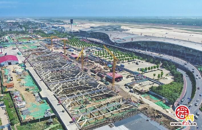 济南机场二期改扩建工程进展：预计2024年3月机场南站实现结构封顶