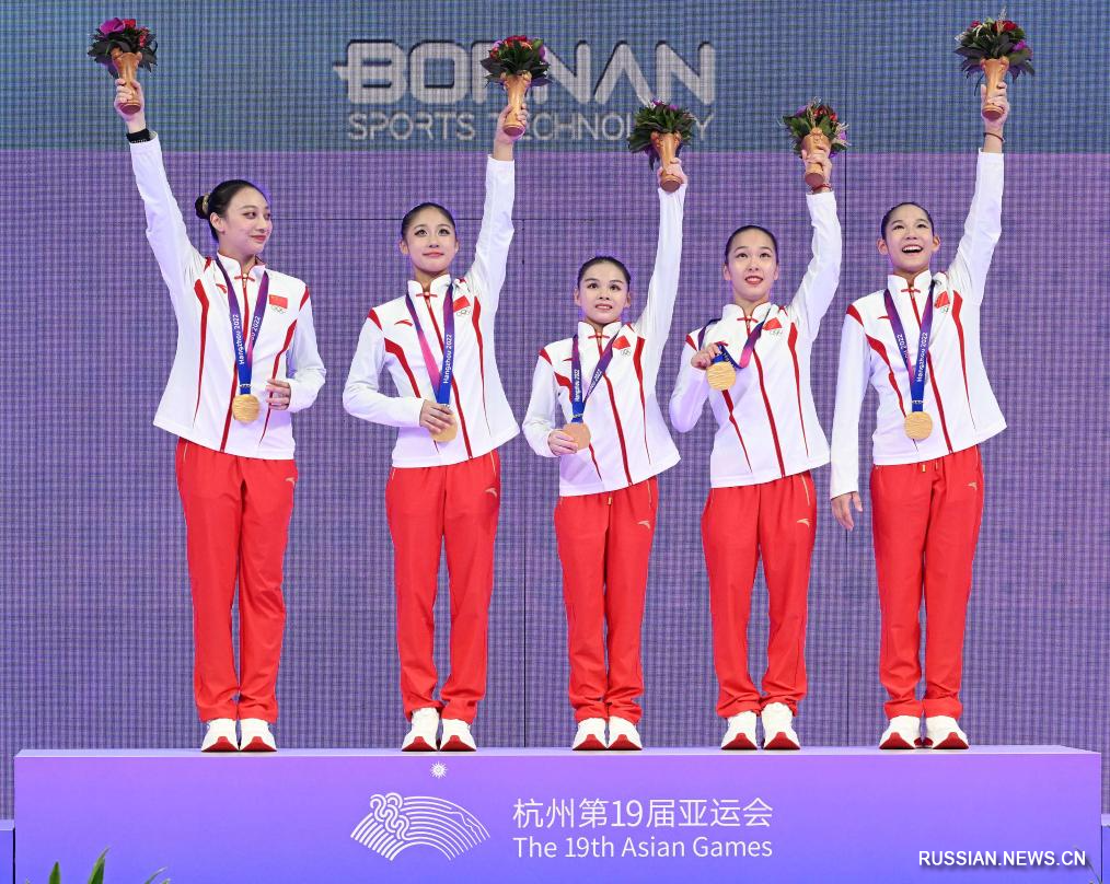 Азиада в Ханчжоу: китайские гимнастки в 13-й раз подряд выиграли многоборье