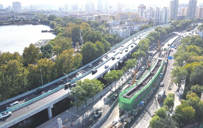 Pile Foundation of Jingyi Road Ramp Project , Shunhe Overhead Taking Shape