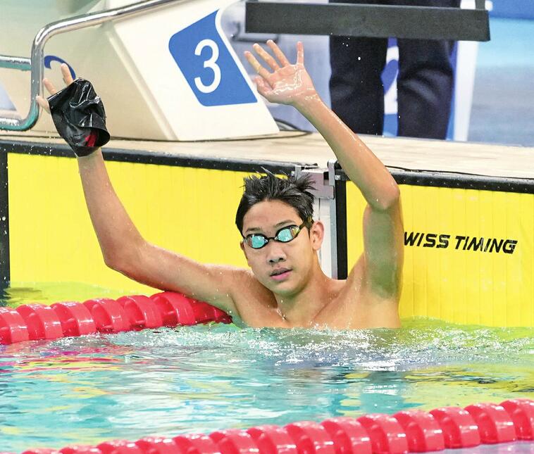 斩获两金，16岁山东大男孩张展硕闪耀2023年全国游泳锦标赛