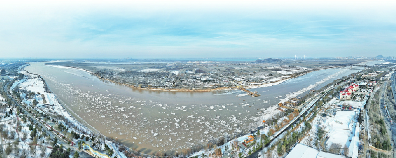 较常年均值偏早11天 黄河山东段现今冬“首封”