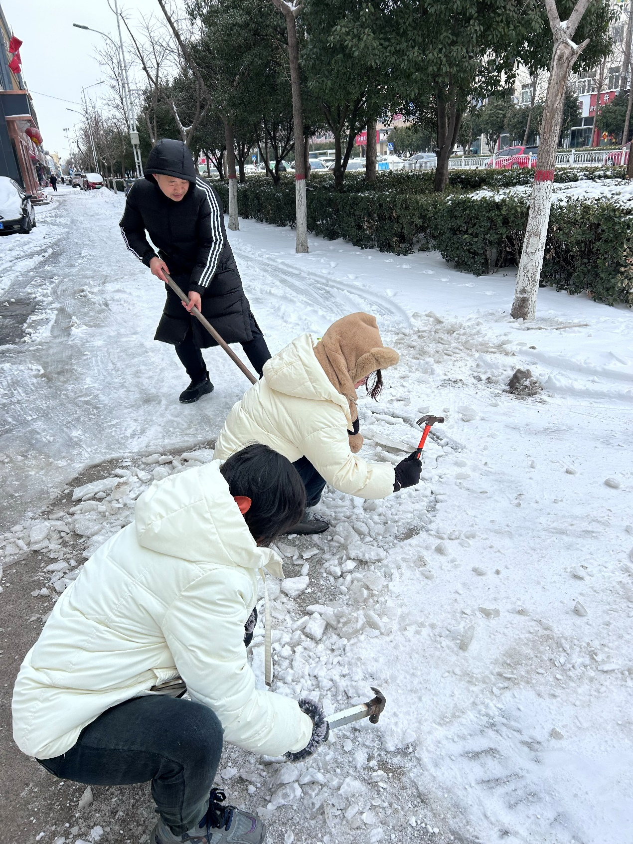 以“雪”为令、迎雪而战——富德生命人寿济宁市金乡支公司义务清雪便民服务暖人心