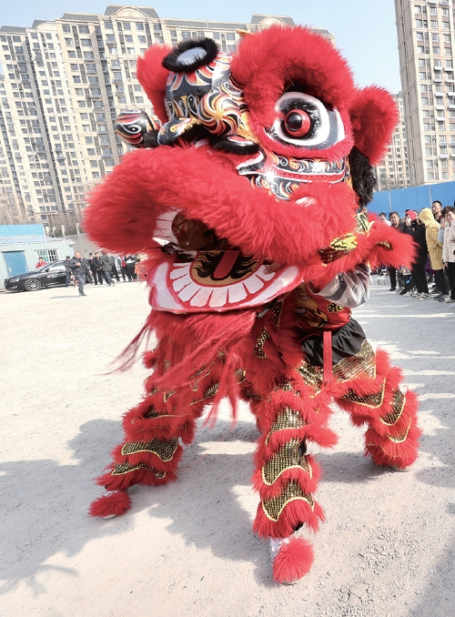 龙狮共舞 龙抬头