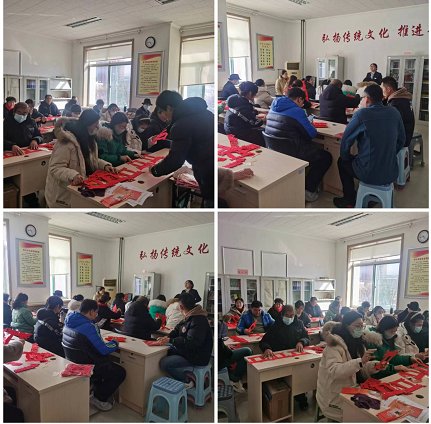 中国民生银行章丘支行开展元宵节做花灯活动