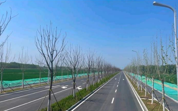 Erste städtische Straßen des Jinan Flughafen Phase 2 Erweiterungsprojekts bestehen Bauabnahme