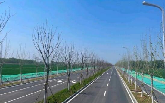済南空港第二期改拡建工事初陣市政道路が竣工検収を通過