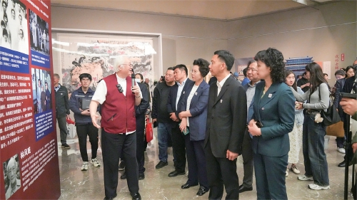 赤子雄鹰·纪念李苦禅先生诞辰125周年艺术展昨日开幕