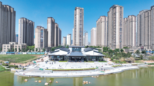 Le corps principal du mémorial Zhang Yanghao construit à Jinan