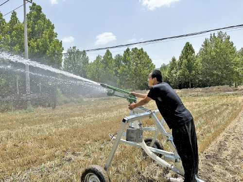 一天浇地200亩，农业设备齐上阵……济南“80后”农场主抗旱有妙招