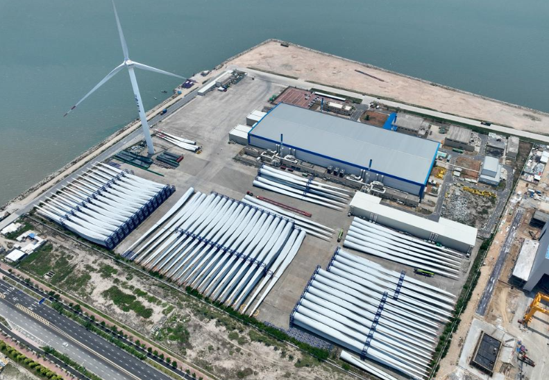 중국 첫 완전한 산업사슬 구축한 싼샤해상풍력산업단지