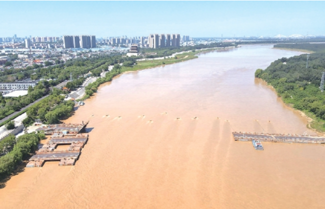 调水调沙流量增大 黄河济南段浮桥临时拆除