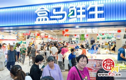 盒马新店开业首日 济南西城消费力拉满