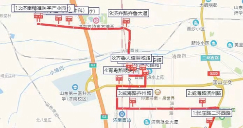 服务配套再升级 济南国际医学中心济齐路沿线定制公交正式通车