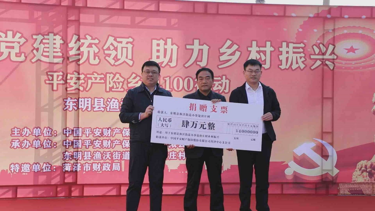 山东平安产险：菏泽中支“乡村文明100活动”东明站盛大启幕！