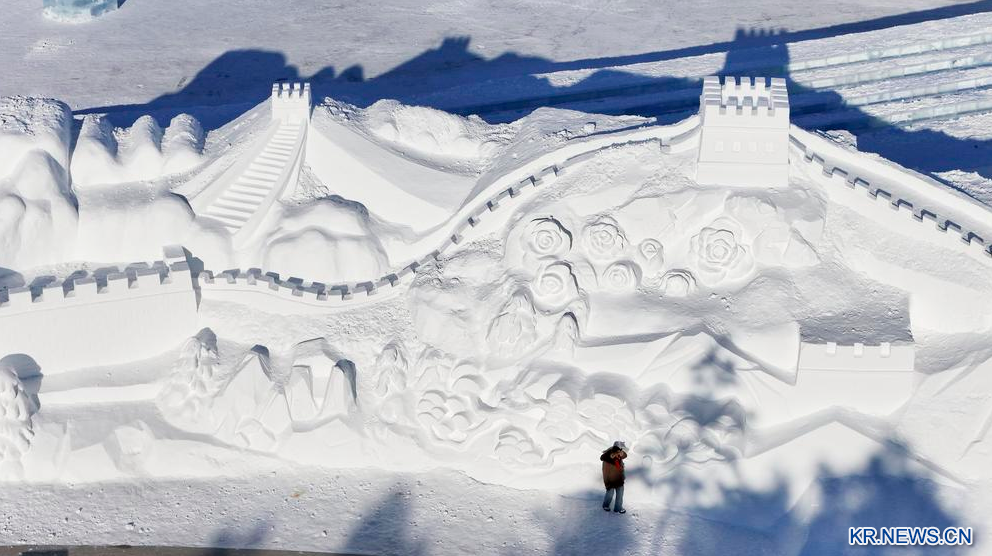 겨울왕국 하얼빈서 열린 '눈조각예술박람회'