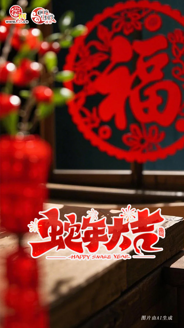 AI海报｜巳巳如意！春节快乐