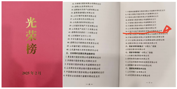 平安产险周村支公司荣获“支持周村发展优秀金融单位”称号