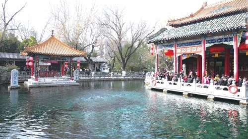 趵突泉地下水位逼近黄色警戒线 雨雪将至，有望提供一定“补给”