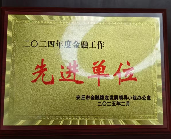 平安产险安丘支公司荣获安丘“支持安丘发展先进单位”等荣誉称号