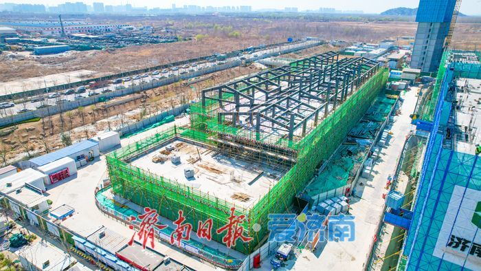 济南历城区华山北片区15班幼儿园项目主体结构建设稳步推进