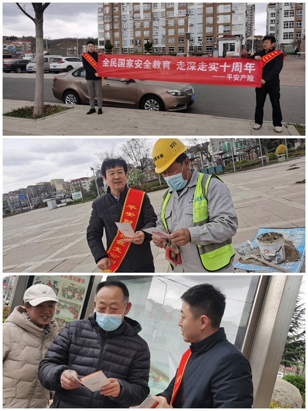平安产险栖霞支公司积极开展2025年全民国家安全教育日宣传教育活动