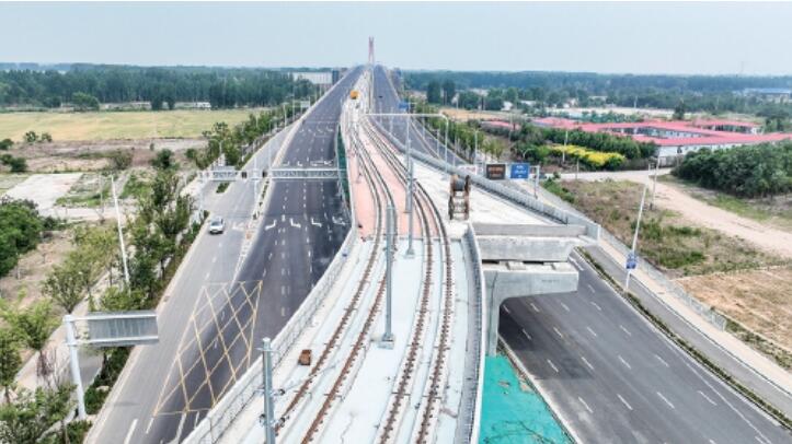 济南轨道交通济阳线在这里连通跨黄大桥