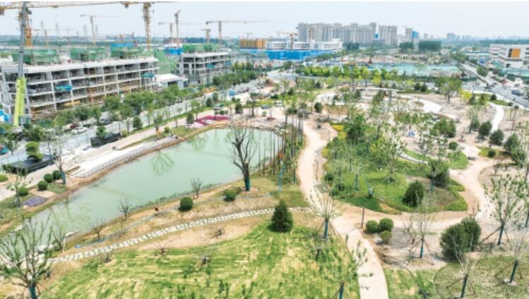 济南东站片区开放式公园揭面纱