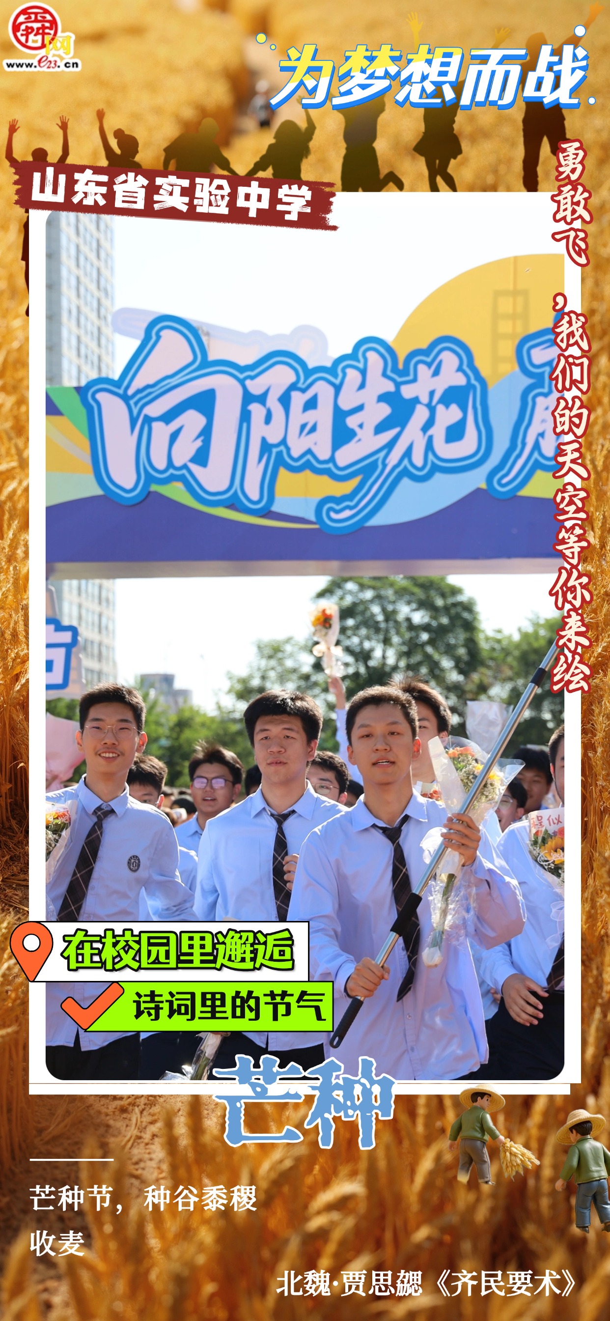 在校园里邂逅诗词里的节气｜芒种
