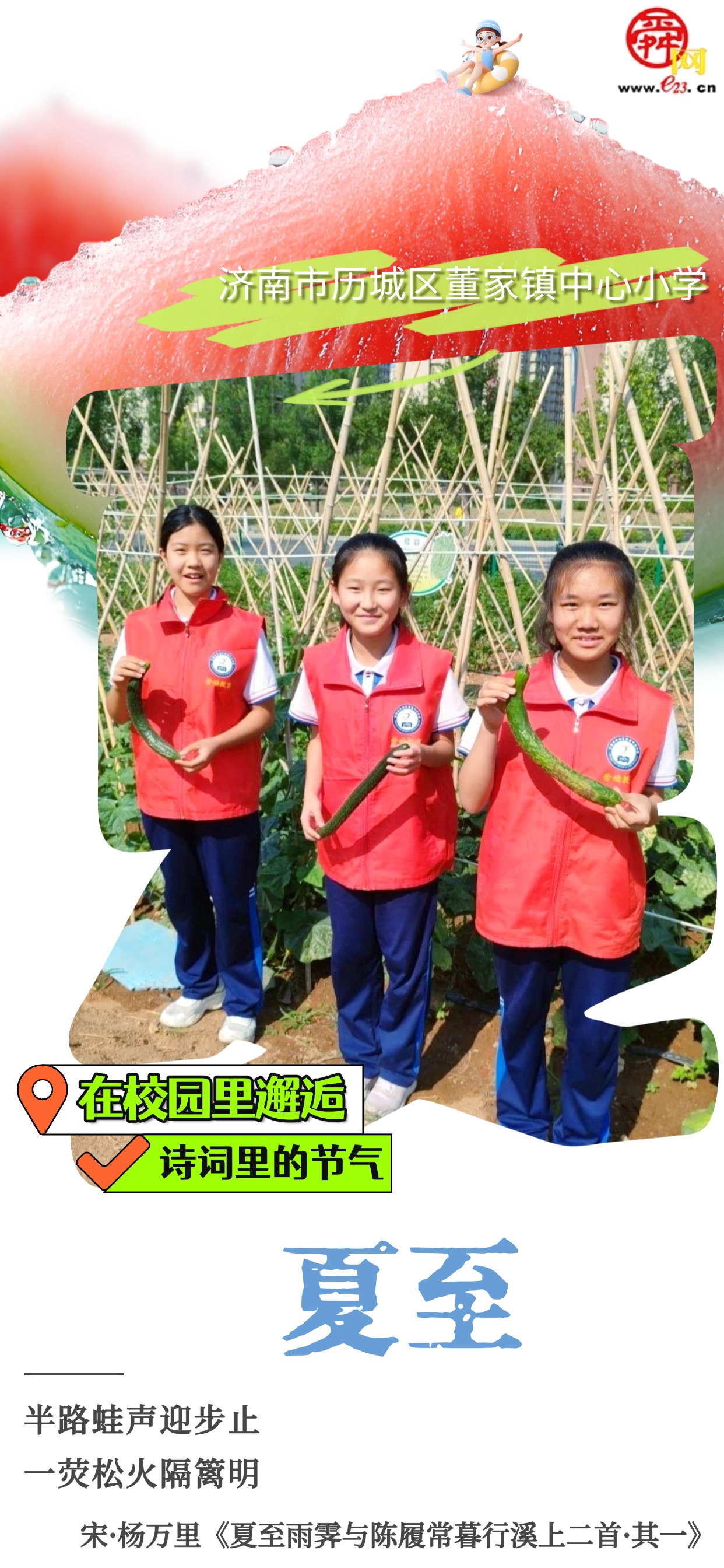 在校园里避逅诗词里的节气｜夏至