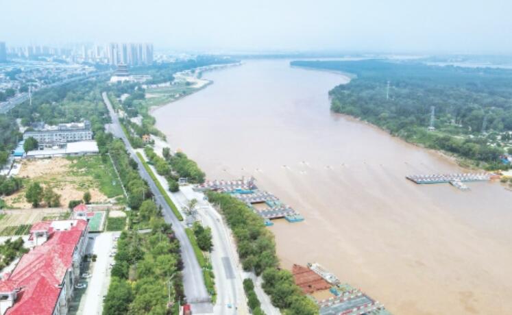 黄河济南泺口段最大流量已过境 泺口浮桥预计7月7日至10日通车