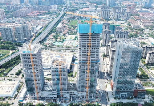 西部城区在建“第一高”稳步推进