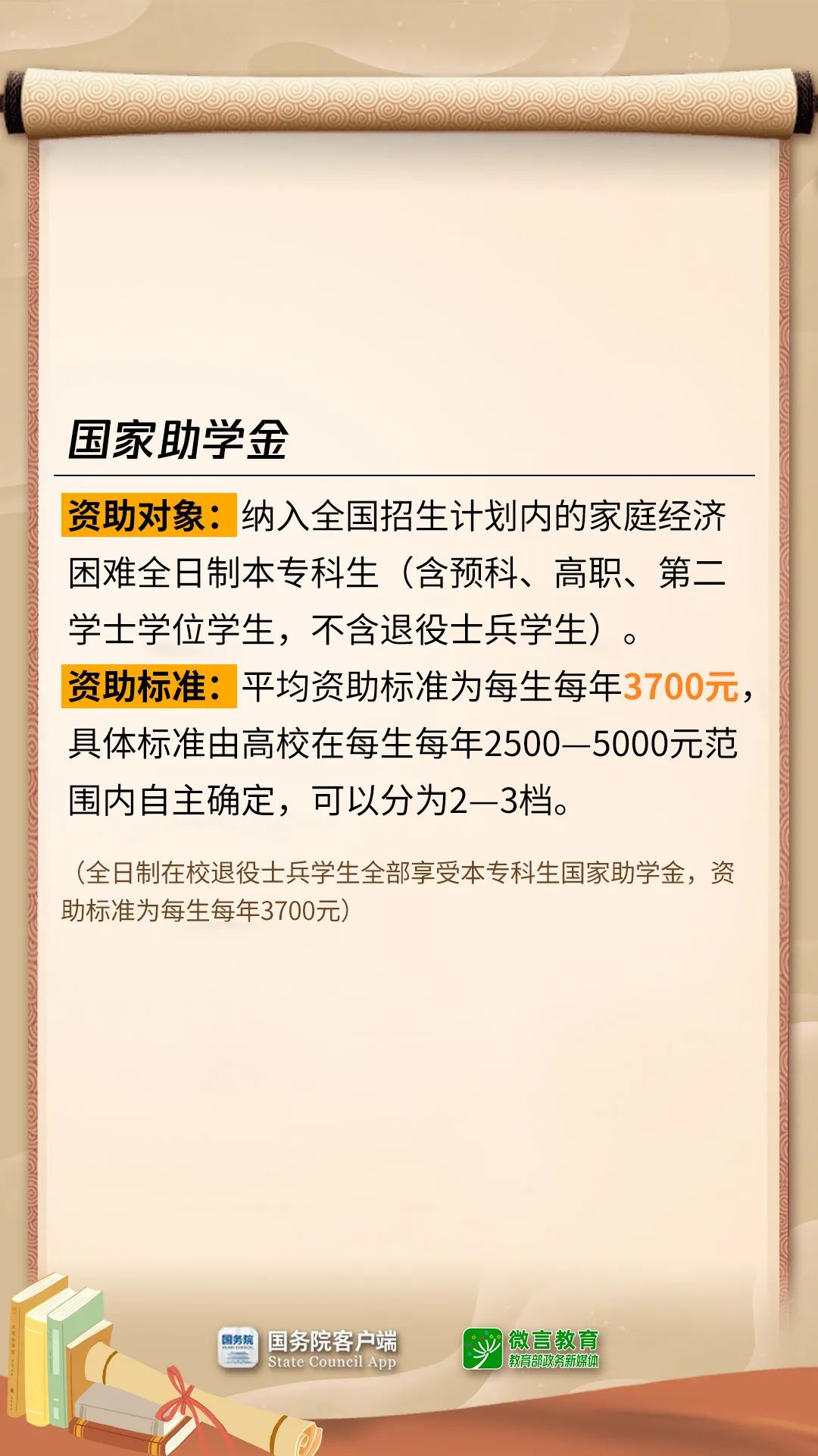 拿着这些钱，上大学
