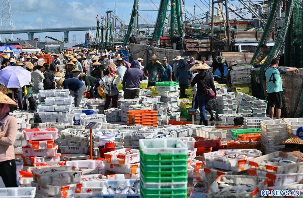 中 어선, 휴어기 끝난 남중국해서 어획물 가득 싣고 속속 복귀