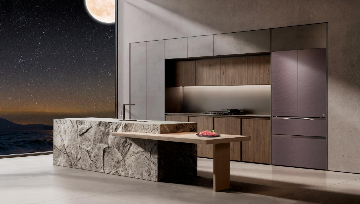 东方美学融合真空保鲜技术!海信璀璨真空头等舱650冰箱发布